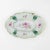 Antique Green and Gold Floral Porcelain Vanity Tray - Hand-Painted Oval Dish For Sale - Image 10 of 10