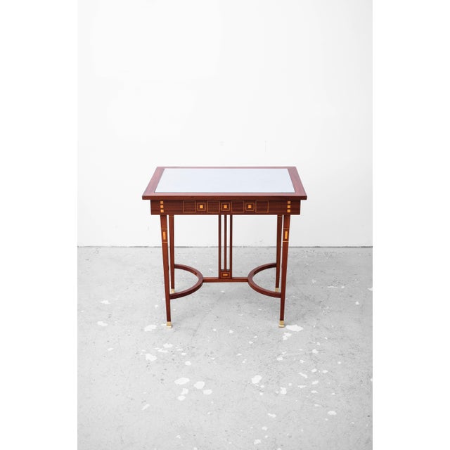 Object: art nouveau small table design & execution: k.u.k. Hofkunsttischlerei bernhard ludwig (imperial and royal court...