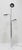 White 1970s Sonneman 3-Arm Oscillating Floor Lamp in Chrome and White For Sale - Image 8 of 8