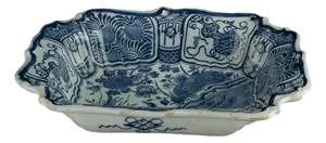 Delft Blue and White Chinoiserie Bowl, 1760s