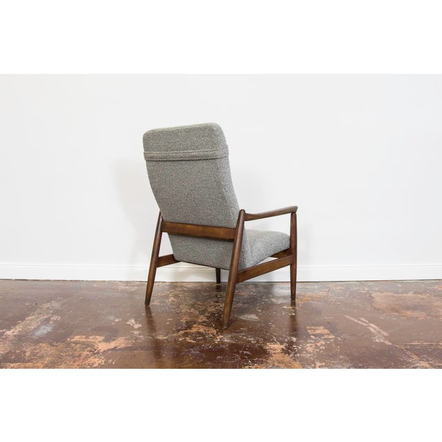 Mid-Century Modern High Back Lounge Chair by Edmund Homa, Poland, 1960s For Sale - Image 9 of 14