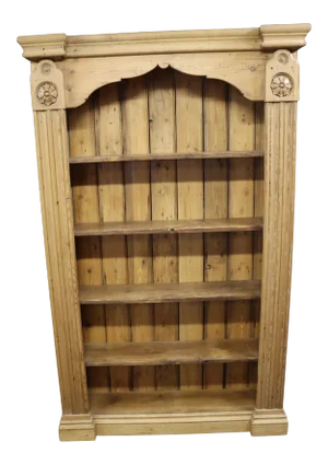 Scrubbed English Pine Bookcase