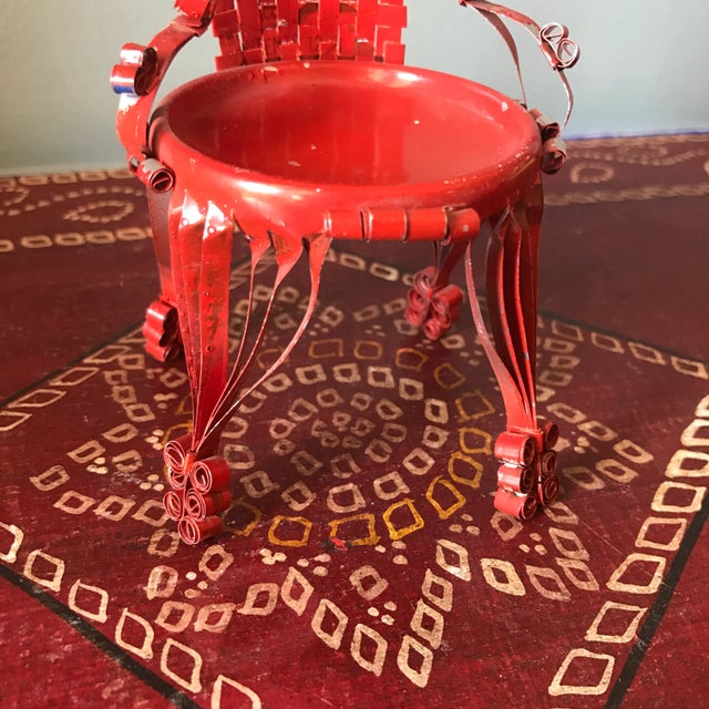 1970s Handmade Can Art Candleholder For Sale In Atlanta - Image 6 of 7