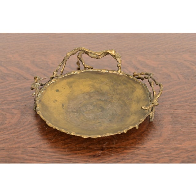 A gorgeous antique Arts & Crafts or Art Deco period bronze centerpiece dish, bowl, or catchall In the manner of Tiffany...
