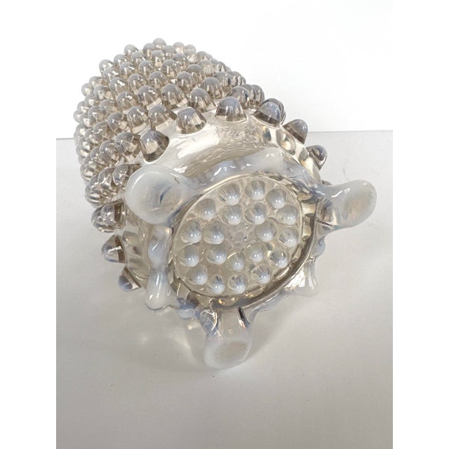Glass Fenton Art Glass Vase - Opalescent Hobnail For Sale - Image 7 of 7