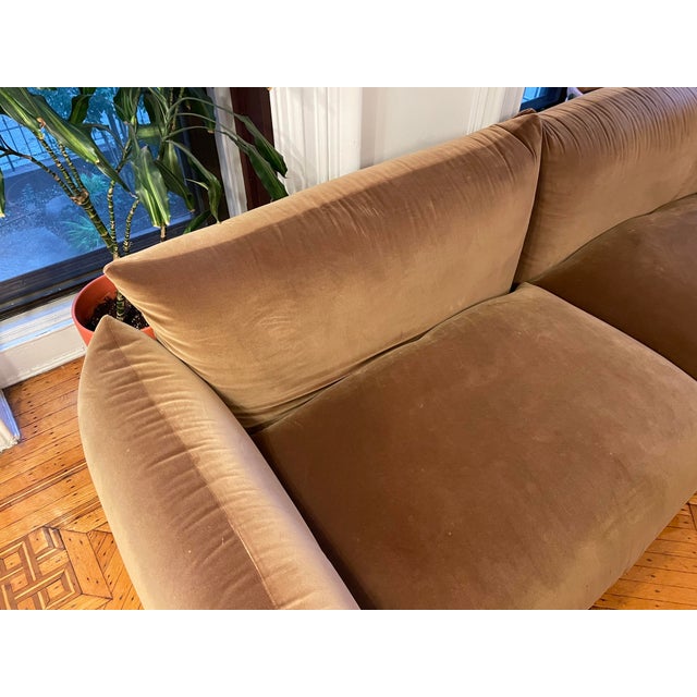 Brown Late 20th Century Attributed Arflex Marenco 2-Seater Sofa (254 Cm / 100") For Sale - Image 8 of 9