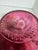 Mid 20th Century Italian or Bohemian Cranberry Glass Perfume Bottle For Sale - Image 5 of 6