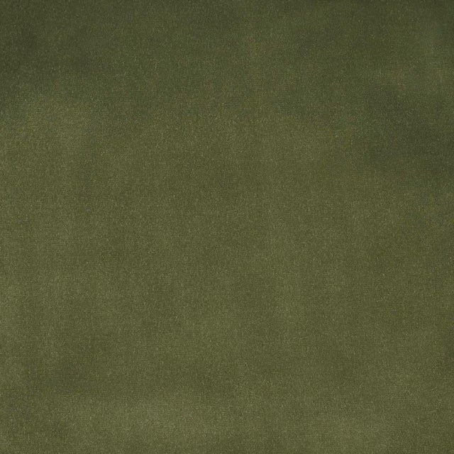 Transitional SAMPLE - Schumacher Alistair Indoor/Outdoor Velvet Fabric In Olive For Sale - Image 3 of 4