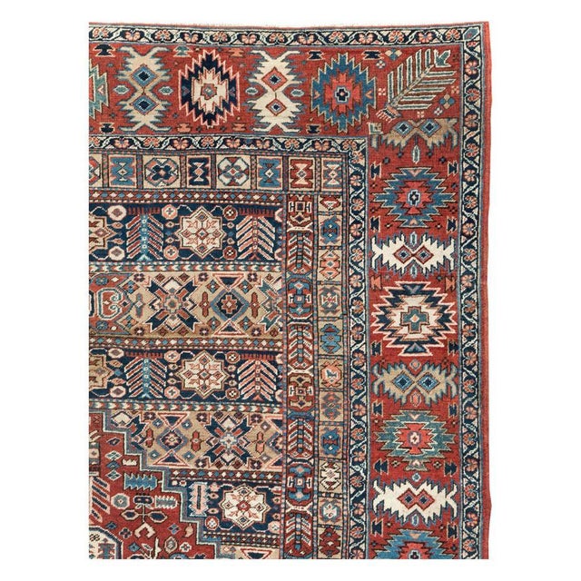 Galerie Shabab Collection Early 20th Century Persian Heriz Carpet For Sale - Image 4 of 10