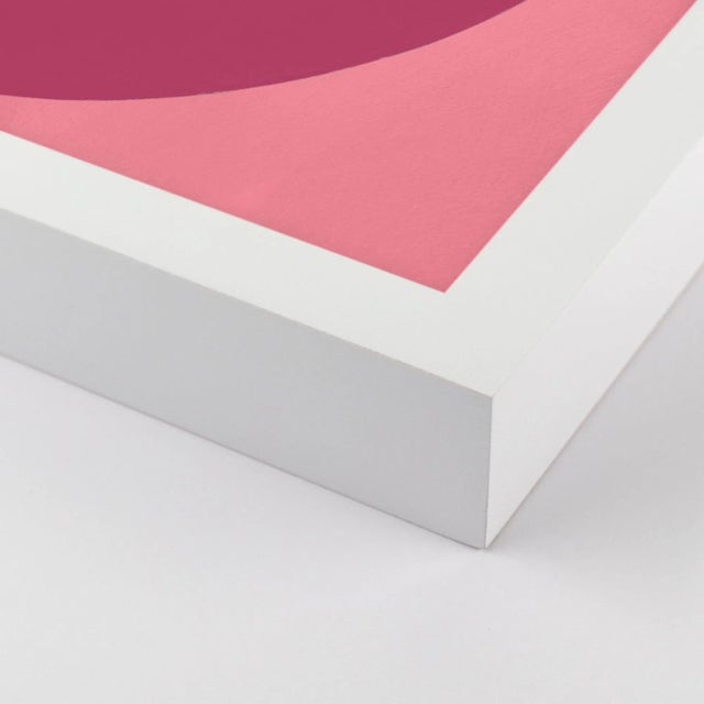 Contemporary Pink Forevers Set of 4 by Stephanie Henderson in White Frame, Large Art Print For Sale - Image 3 of 6