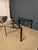 Console Table in Black Metal with Glass Top For Sale - Image 5 of 6