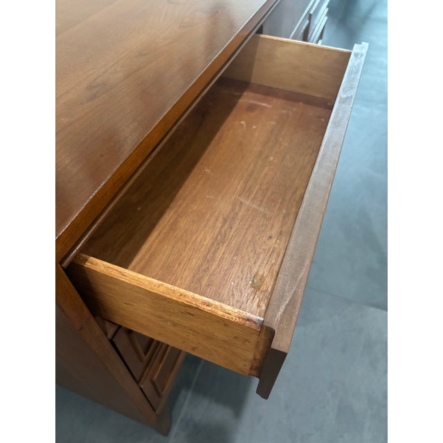 Wood Mid 20th Century Triple Dresser For Sale - Image 7 of 10