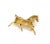 Contemporary Ruby Horse 14k Yellow Gold Brooch Pin For Sale - Image 3 of 4