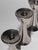 Mid-Century Modern Mid-Century Modern Silver Aluminum Candleholders, 1960, Set of 3 For Sale - Image 3 of 5