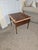 Vintage 1964 MCM walnut and oak end table from the Lane Acclaim collection. This piece has the signature oversized...