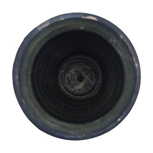 Norman J. Strong Studio Pottery Vase, Signed, 9.5" For Sale - Image 9 of 10