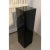 Vintage Pedestal Black Lucite 26.5" High. This piece dates to the 1990s and is fabricated in black Lucite.