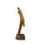 Copper Natural Cypress Wood Root Carved Artistic Happy Buddha Figure For Sale - Image 8 of 8