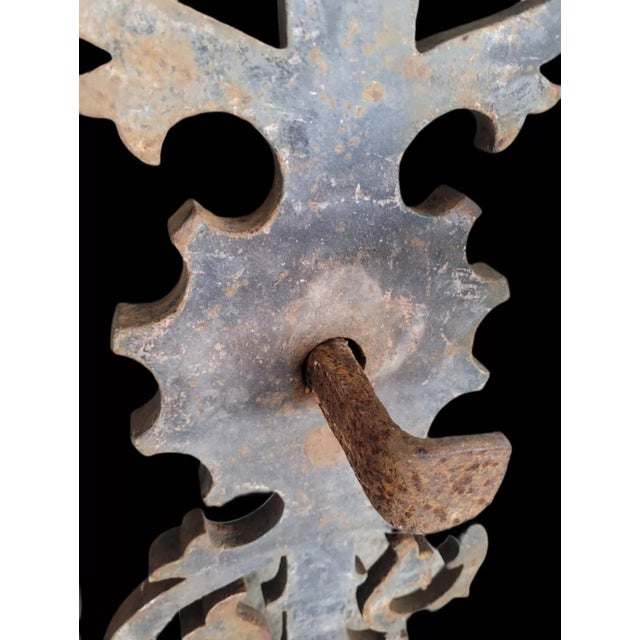Wrought Iron Ceiling Keys, Set of 2 For Sale - Image 11 of 12