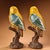 Pair of Vintage Cloisonne Enamel Woodpecker Figures – 10.2" Birds on Branches For Sale In Los Angeles - Image 6 of 10