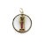Metal 1940s Retro 18k Gold Diamond Ruby and Sapphire Guard Charm For Sale - Image 7 of 8