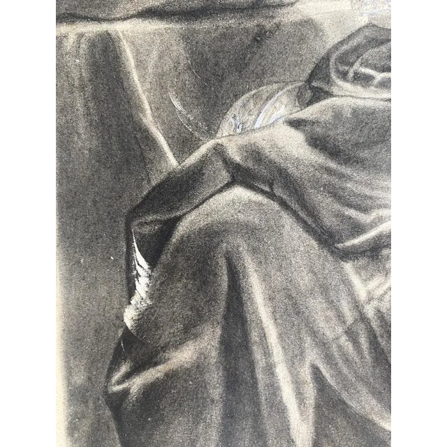 Late 19th Century After Rigaud, Portrait of Marie Nemours Orleans, 1891, Pencil on Paper, Framed For Sale - Image 5 of 11