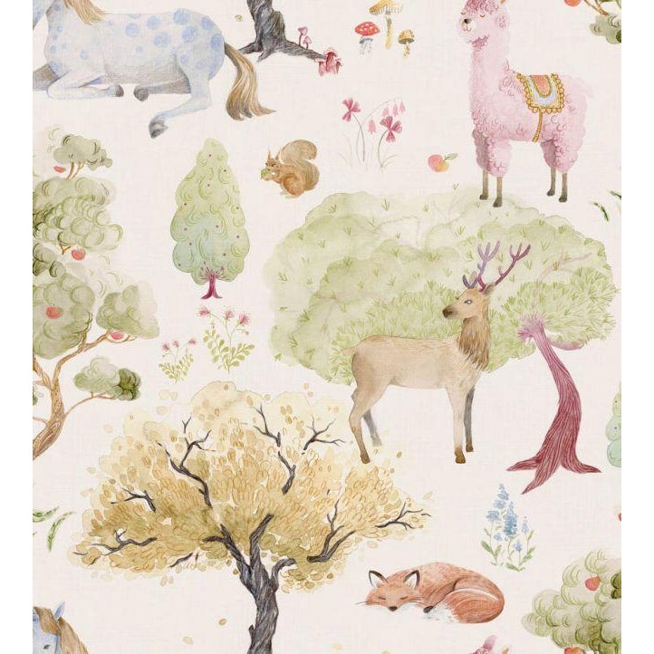 Dreamland Wallpaper in Cream - Sample | Chairish