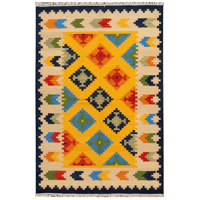 21st Century Modern Kilim Rug 5 '6'' X 8' 2'' For Sale - Image 13 of 13
