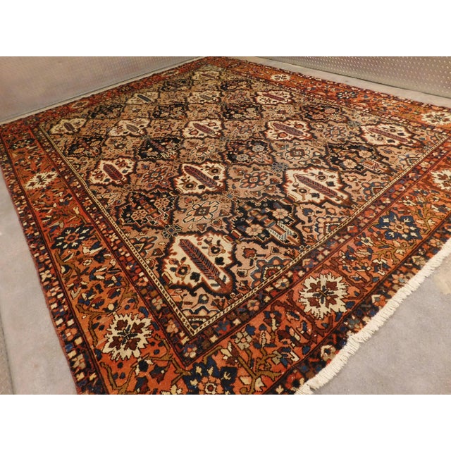 Textile Vintage Persian Bakhtiar Rug For Sale - Image 7 of 13