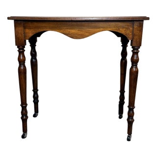 Late 19th Century Occasional or Hall Table on Castors For Sale