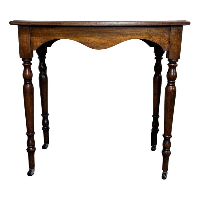 Late 19th Century Occasional or Hall Table on Castors For Sale