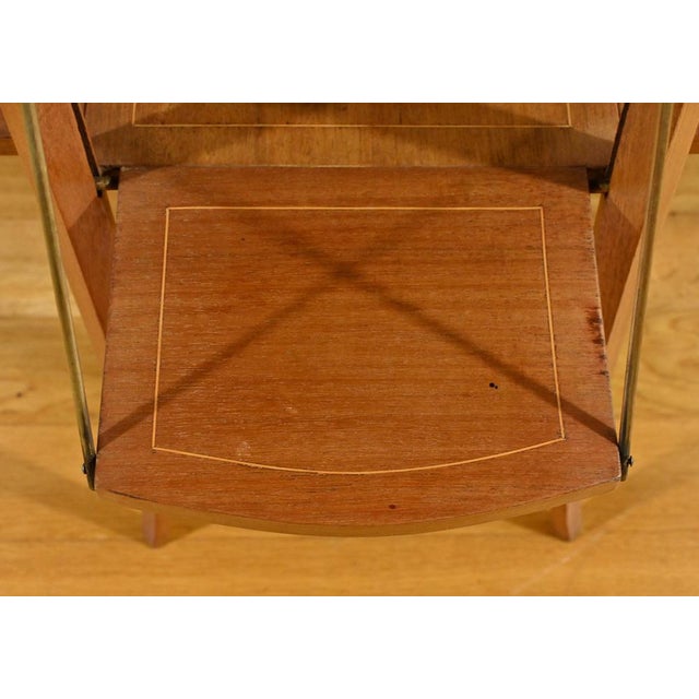 Vintage Art Deco Tea Table in Blond Mahogany, 1920 For Sale - Image 18 of 18