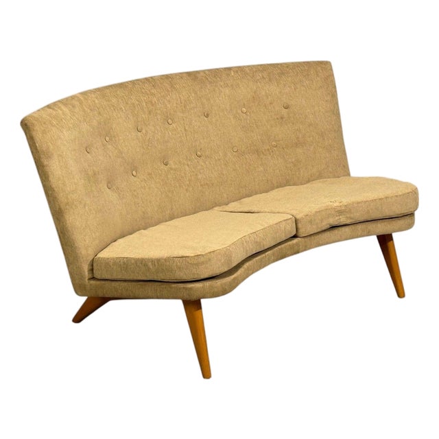 Carl Gustaf Hiort Af Ornäs, Sofa, Fabric, Lacquered Wood, Finland, 1940s For Sale