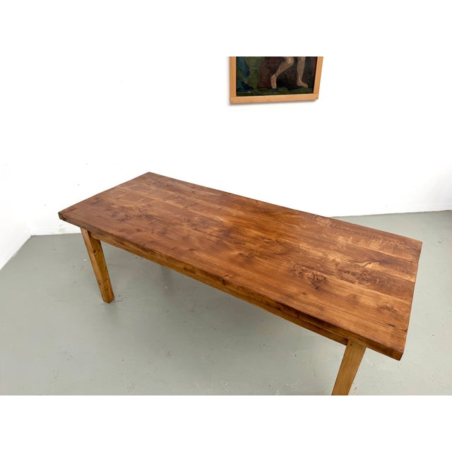Vintage Oak Table, 1950s For Sale - Image 16 of 18