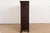 R. J. Horner Style Antique American Empire Carved Mahogany Leaded Glass Front Double Bookcase Cabinet, Circa 1890s For Sale - Image 9 of 11