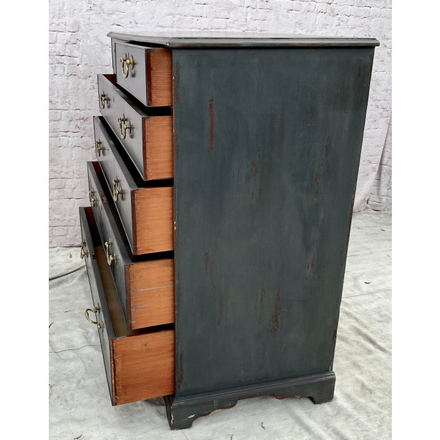 Georgian Ebonized Chest of Drawers For Sale In Tampa - Image 6 of 12