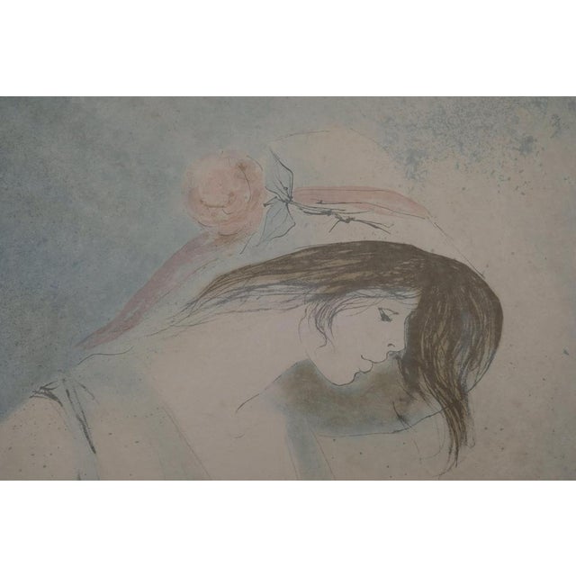 Modern Bernard Charoy, Aurélie, Lithograph For Sale - Image 3 of 11