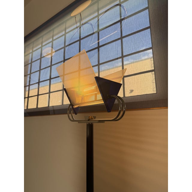 Triana Floor Lamp by Perry King and Santiago Miranda for Arteluce, 1980s., in Very Good conditions. Designed 1980 to 1989...