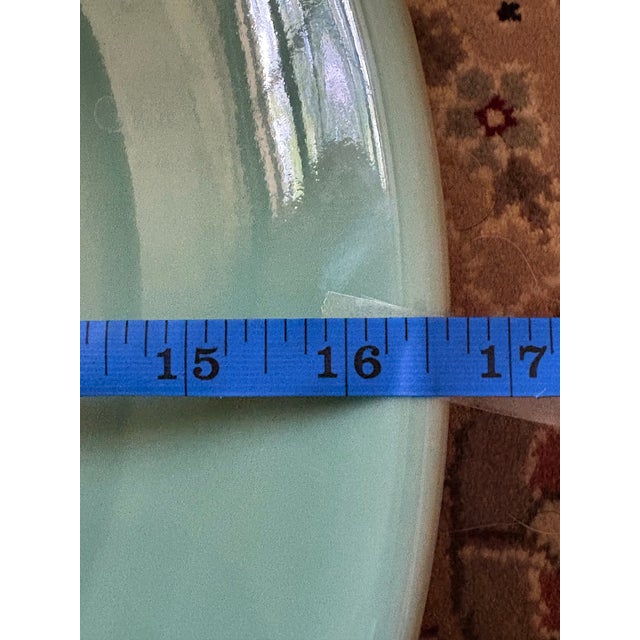 1990s 1990s Oversized Celadon Green Platter For Sale - Image 5 of 5