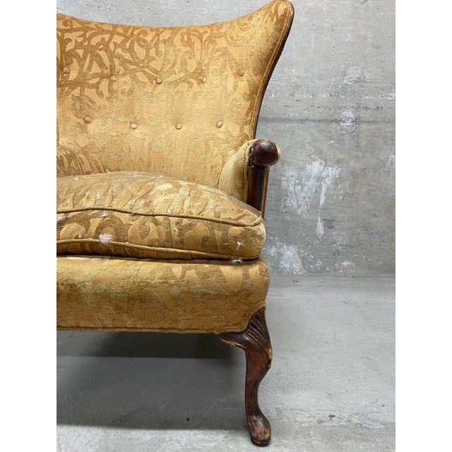 Vintage Wingback Armchair For Sale - Image 13 of 14