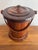Late 20th Century Bench Made Wooden Ice Bucket With Leather Handle For Sale - Image 6 of 7
