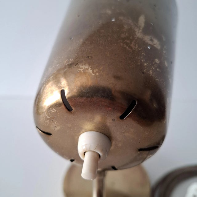 Metal Desk or Ceiling Lamp attributed to Karl Boréns for Borås Sweden, 1950s For Sale - Image 7 of 13