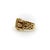 Vintage 18k Gold Diamond and Ruby Buckle Ring, Size 4.5 For Sale - Image 4 of 10