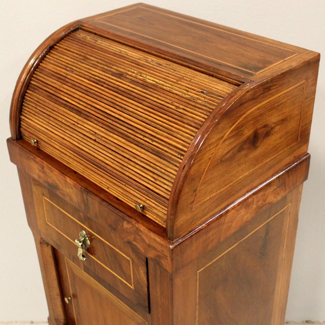 Directoire Walnut Bedside Table, 18th Century For Sale - Image 14 of 15