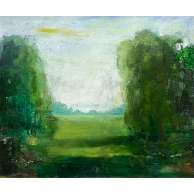 Summer Landscape, Contemporary Naturalistic Landscape Painting by Matt Higgins For Sale