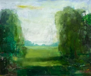 Summer Landscape, Contemporary Naturalistic Landscape Painting by Matt Higgins