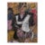 Bruno Paoli "Elegant Illusions" Original Italian Modern Figurative Portrait, 20th Century Florence Italy Fine Art Painting, Oil on Board, 26.5x22.5" For Sale