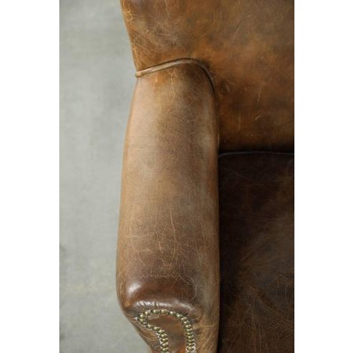 Animal Skin Chair in Cowhide Leather For Sale - Image 7 of 13