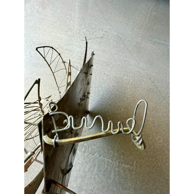 1960s Juan Luis Buñuel Kinetic Metal Sculpture Signed Brutalist Wire Assemblage Surrealist Art For Sale - Image 10 of 18