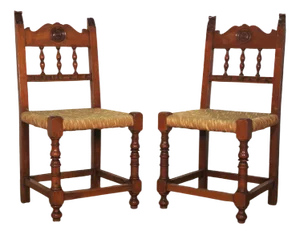 Set of Small Wooden Chairs